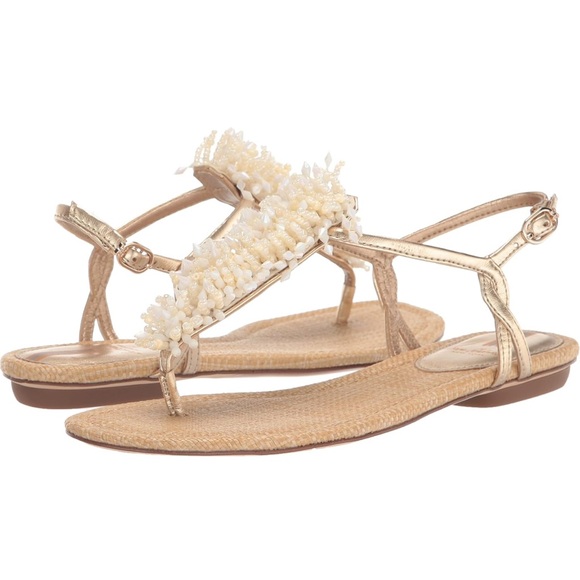 NWOT • Sam Edelman • Women's Brinda Flat Sandal • Gold Leaf • Fabulous! 😍 • 9.5 - Picture 1 of 17